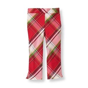 Janie & Jack Red Plaid Silk Pant